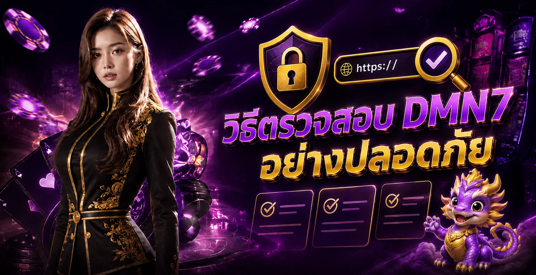 DMN7 วิธีตรวจทางเข้าและบัญชีให้ปลอดภัย